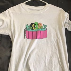 Alien With Pool Babes Tee